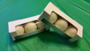 Golf balls cake balls 3 sleeve pic